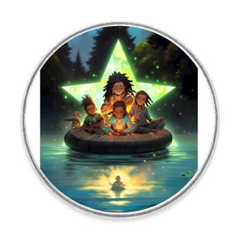 A passion for travel - Round  fridge magnet - white - Front