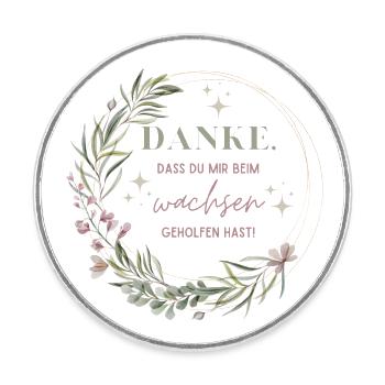 Abschiedsgeschenk für Erzieherin Kindergarten - Runder Kühlschrankmagnet - Weiß - Vorne