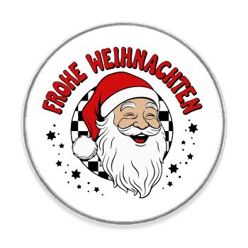 Frohe Weihnachten Ugly Christmas Sweater - Runder Kühlschrankmagnet - Weiß - Vorne