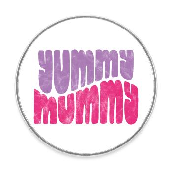 Leckere Mumie - Runder Kühlschrankmagnet - Weiß - Vorne