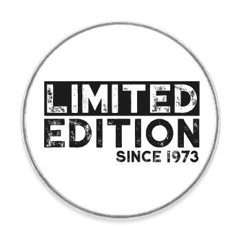Né en 1973 Cadeau d’anniversaire - Magnet rond - blanc - Devant