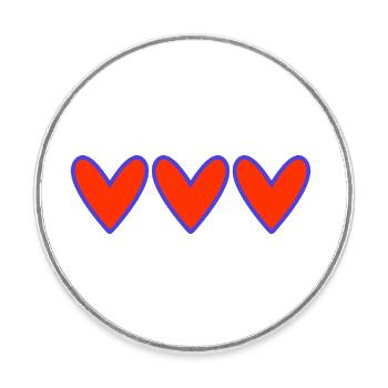 VALENTINSTAG. Junggesellinnenabschied. ICH LIEBE DICH. ICH LIEBE DICH. LIEBE - Runder Kühlschrankmagnet - Weiß - Vorne