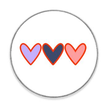 PAAR. ICH HABE GERADE GEHEIRATET. Junggesellinnenabschied. VALENTINSTAG. LIEBE. C - Runder Kühlschrankmagnet - Weiß - Vorne