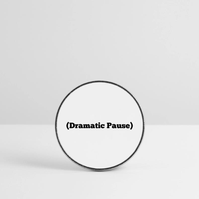 Die Kunst der Spannung: Dramatische Pause Runder Kühlschrankmagnet