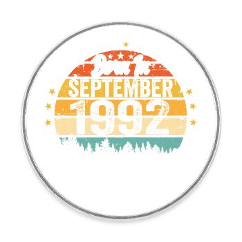 Septembre 1992 Jubilé 1992 Septembre - Magnet rond - blanc - Devant