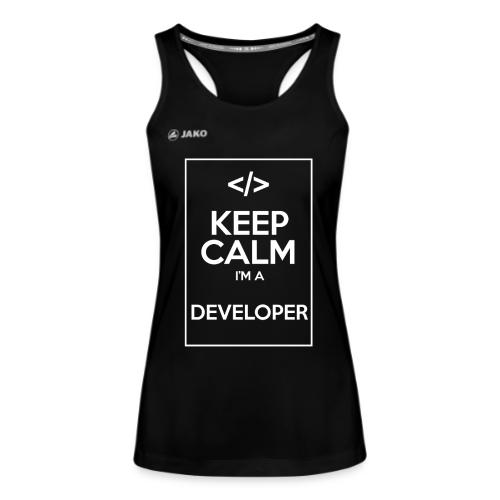Keep Calm I'm a developer - JAKO Women's Tank Top Run 2.0