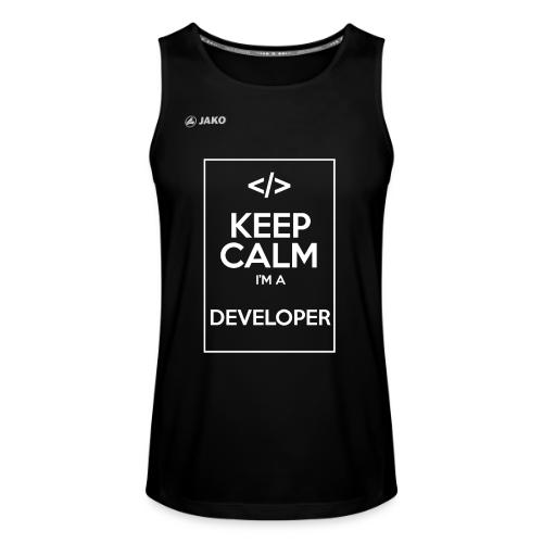 Keep Calm I'm a developer - JAKO Men's Tank Top Run 2.0