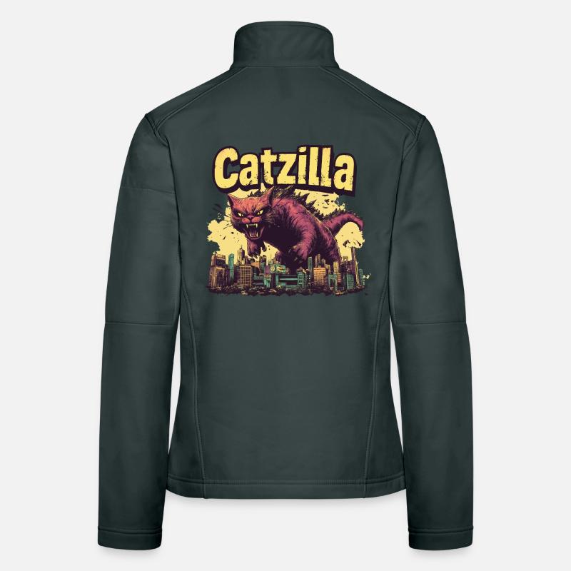 Catzilla Skyline Monster Women's Softshell Jacket