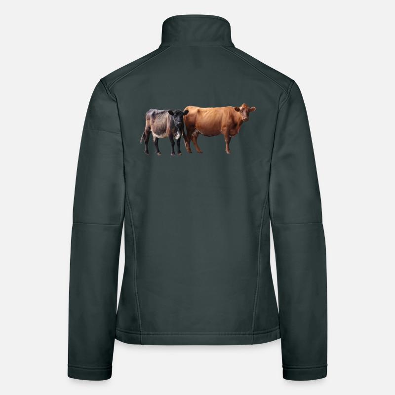 Deux vaches Veste en tissu softshell Femme