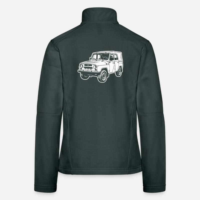 Véhicule tout-terrain UAZ (image différente) Veste en tissu softshell Femme