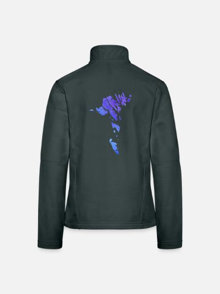 faroe - Veste en tissu softshell Femme - gris foncé - Dos