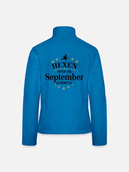 Hexen September - Frauen Softshelljacke - Lichtblau - Hinten
