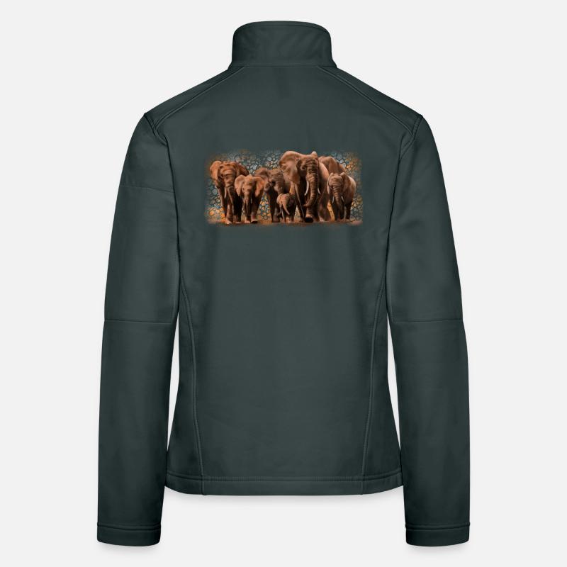 elephants Women's Softshell Jacket