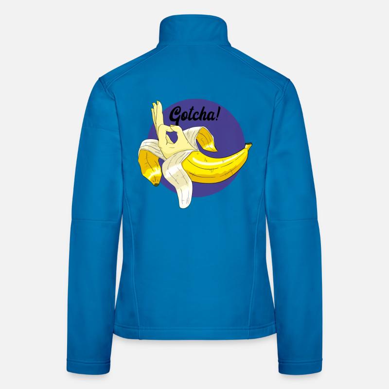 Mème Troll Banane Veste en tissu softshell Femme