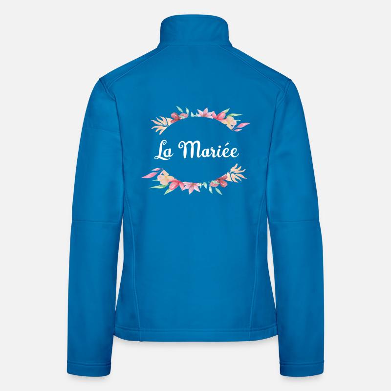 Elegantes Blumen-Brautgeschenk Frauen Softshelljacke