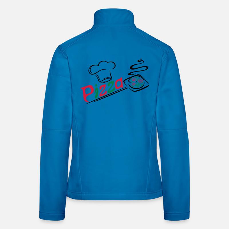 Pizza baker with cooking cap Women's Softshell Jacket