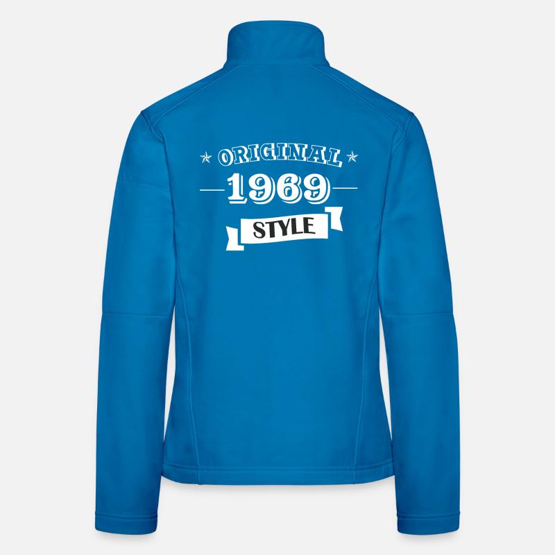 Original 1969 Style - Frauen Softshelljacke - Lichtblau