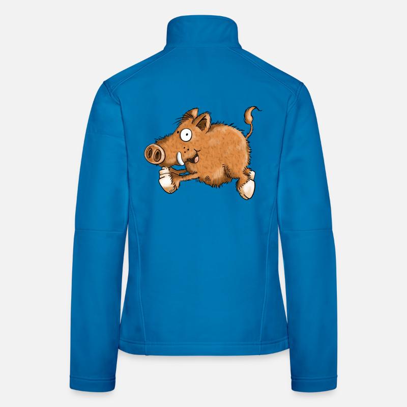 Flotte Wutz - Wildschwein - Eber - Sau - Geschenk Frauen Softshelljacke
