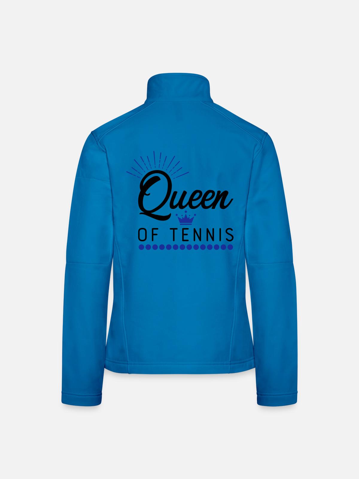 Tennis - Frauen Softshelljacke - Lichtblau - Hinten