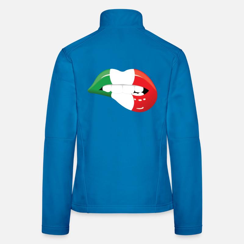 lèvres bouche bouche rouge bouche italie Veste en tissu softshell Femme