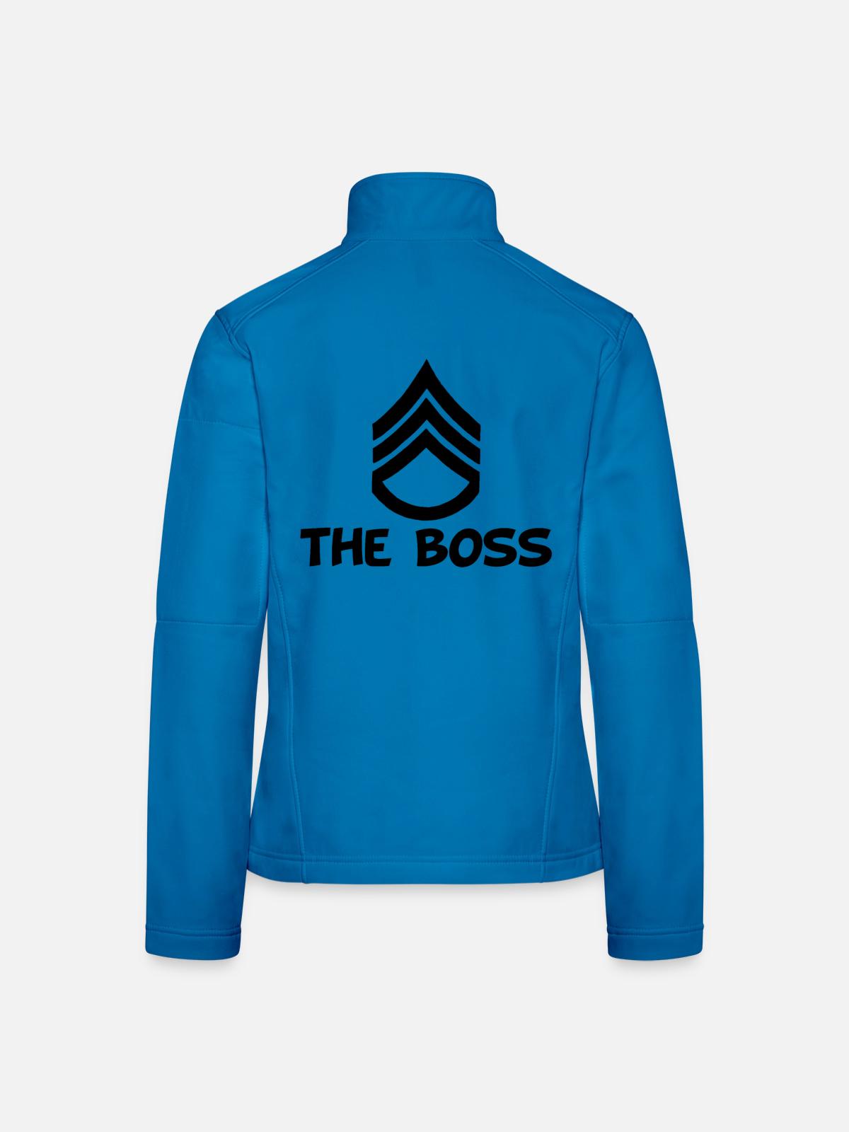 The Chief (Black) - Women's Softshell Jacket - light blue - Back