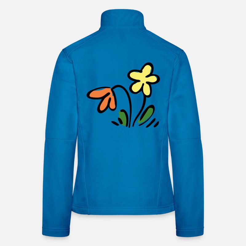 Blumen Frauen Softshelljacke