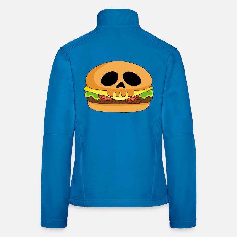 Crâne burger Veste en tissu softshell Femme