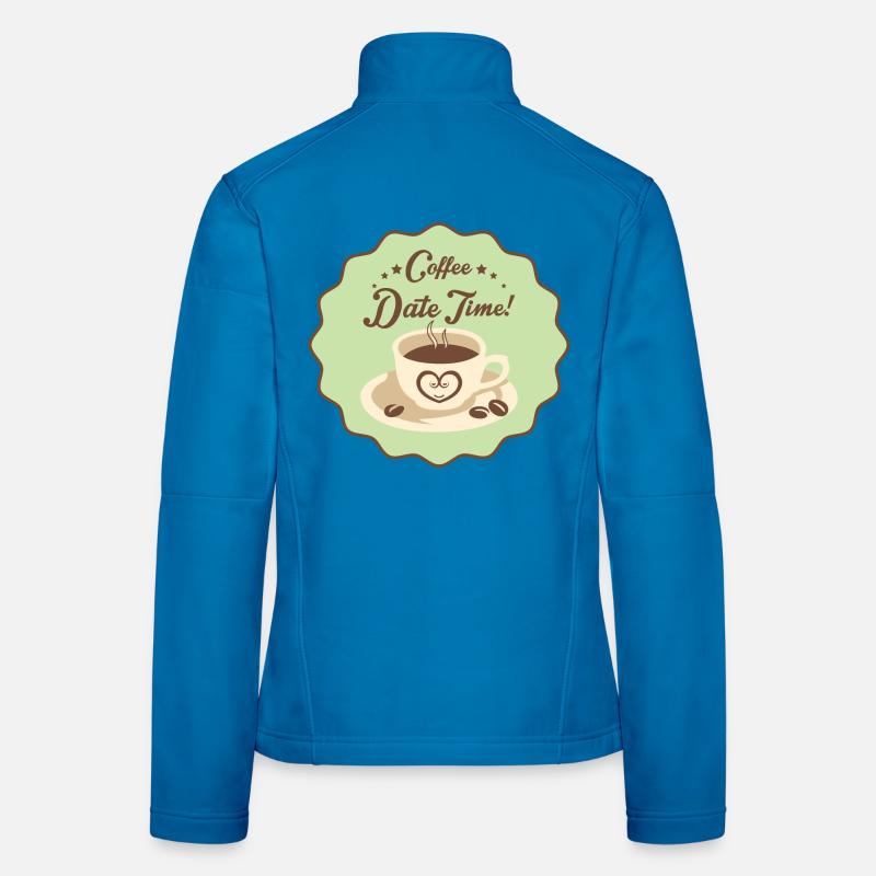 Date du café Heure Veste en tissu softshell Femme