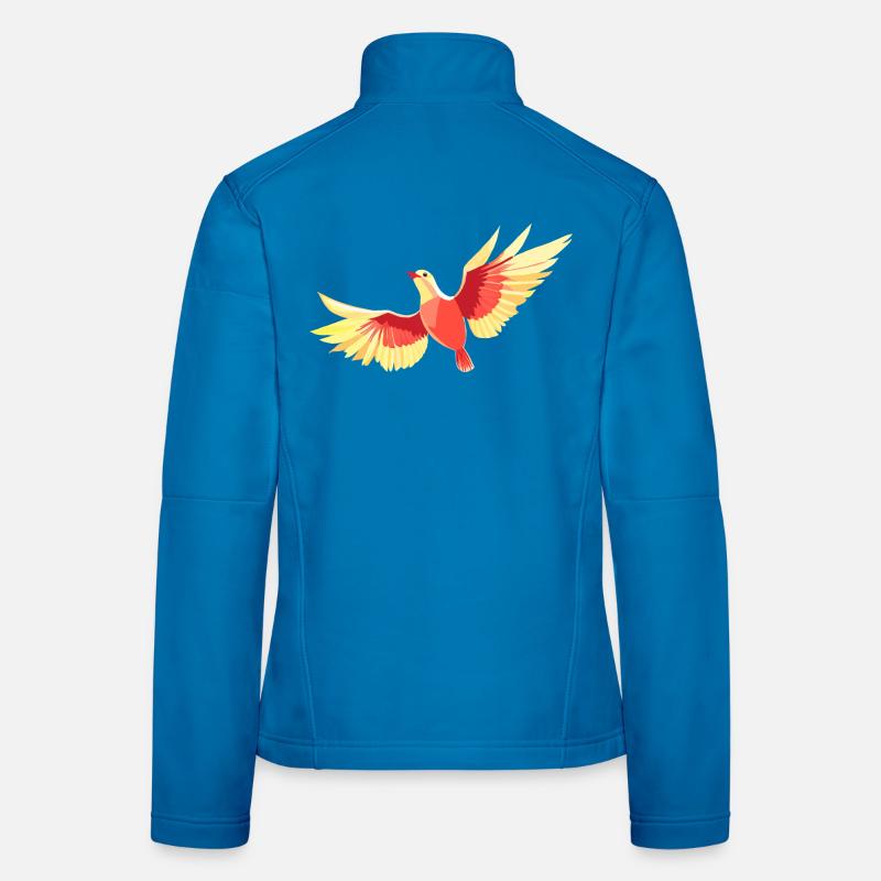 Vogel, der am Himmel schwebt Frauen Softshelljacke