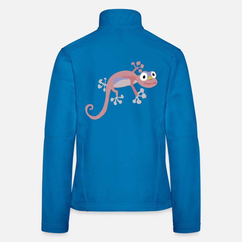 Rangei - Salamandre Rose Délicate - Veste en tissu softshell Femme - bleu clair