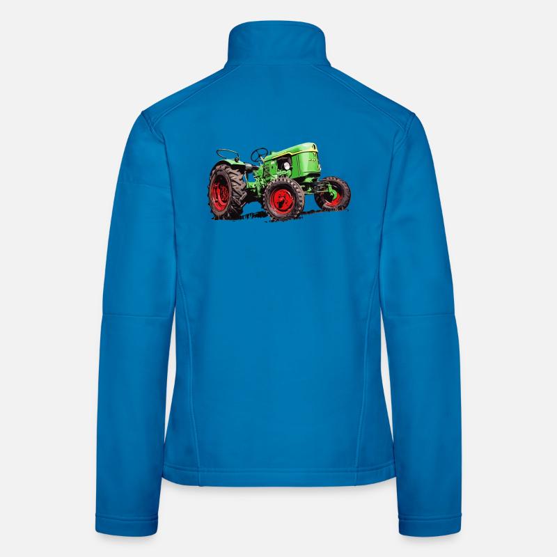 Old Tractor D25 Women's Softshell Jacket