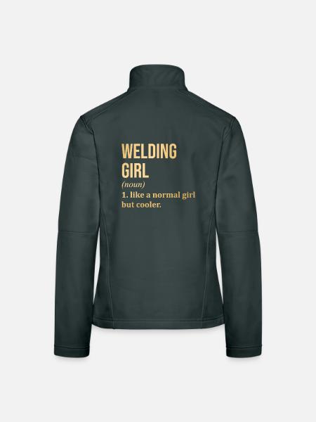 Welding Welding Welding - Women's Softshell Jacket - mouse grey - Back