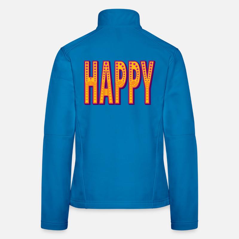 Style de cirque heureux Veste en tissu softshell Femme