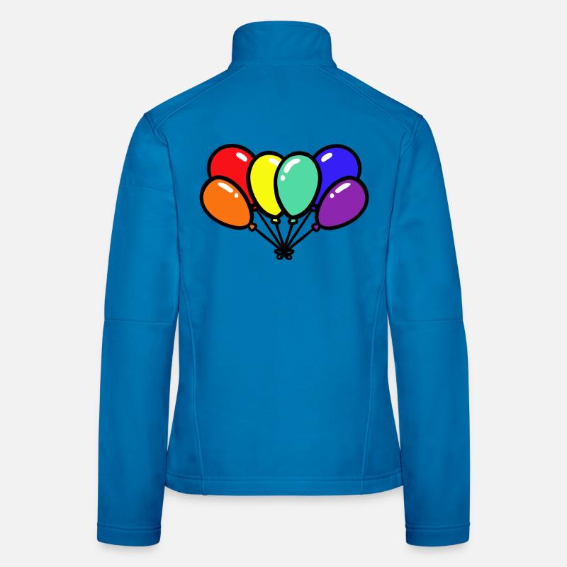 Ballons Luftballons LGBT Gay Pride Regenbogen Frauen Softshelljacke