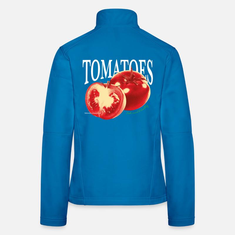 Tomatoes – Fresh Foodie Statement - Women's Softshell Jacket - light blue