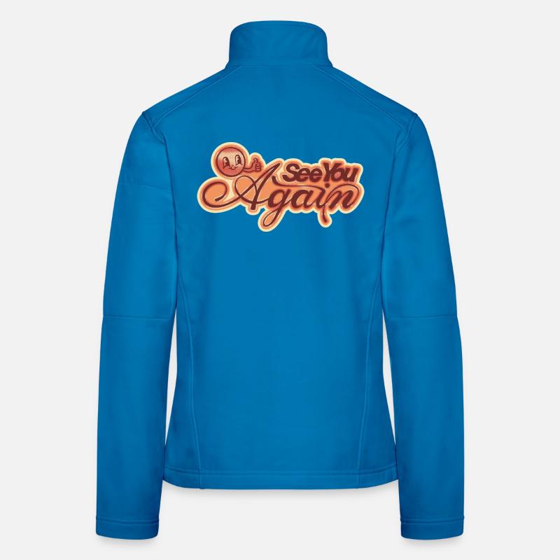 À bientôt Lettrage Veste en tissu softshell Femme