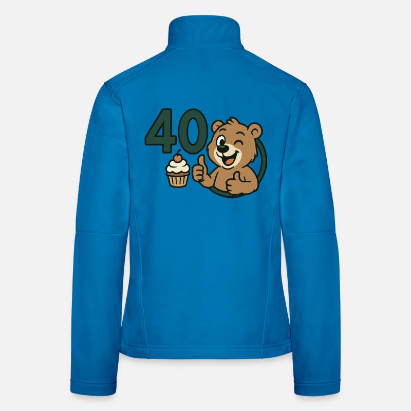 Fort comme un ours à 40 ans Veste en tissu softshell Femme