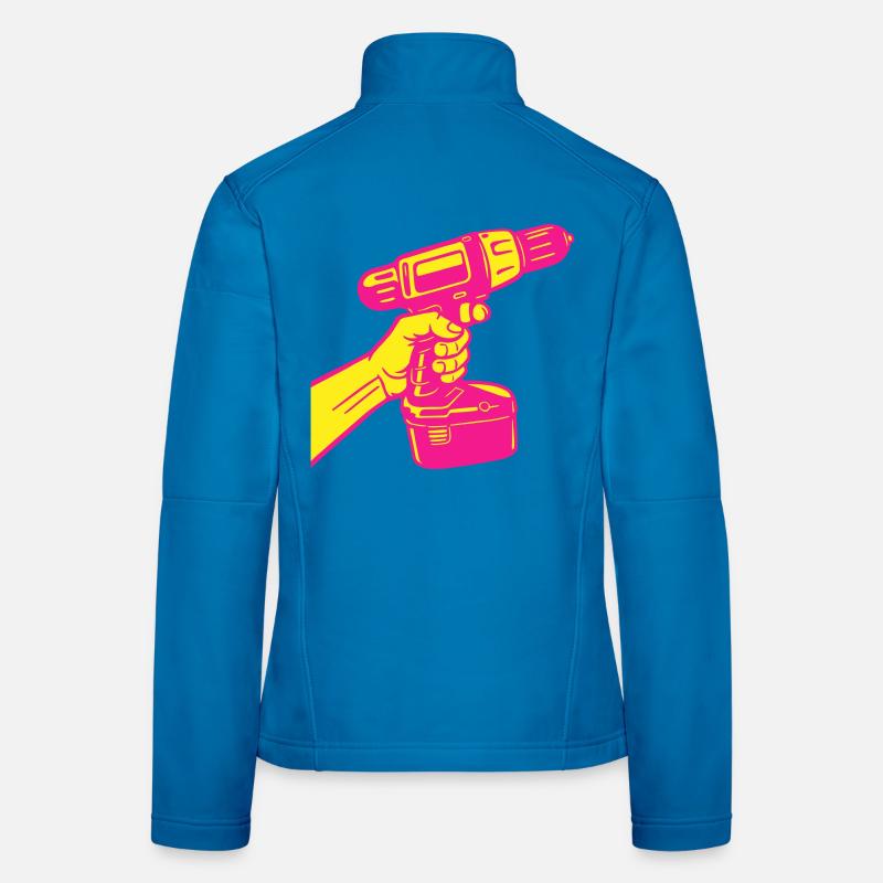 Heimwerker Pop-Art Frauen Softshelljacke