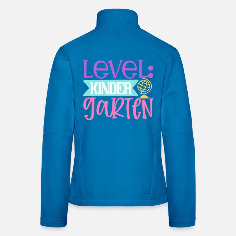 Level: Kindergarten - Frauen Softshelljacke - Lichtblau