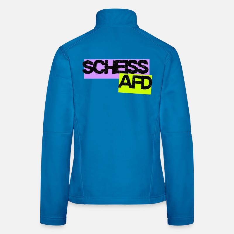 Scheiss AFD Frauen Softshelljacke