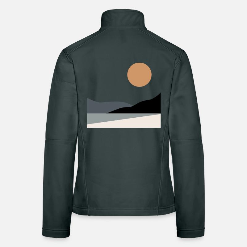 Abstract Landscape Women's Softshell Jacket