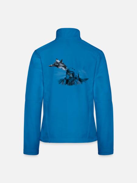 Jet Pilot - Frauen Softshelljacke - Lichtblau - Hinten