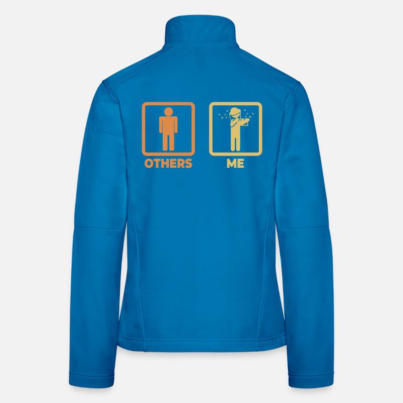 Beekeeper stick figures Women's Softshell Jacket