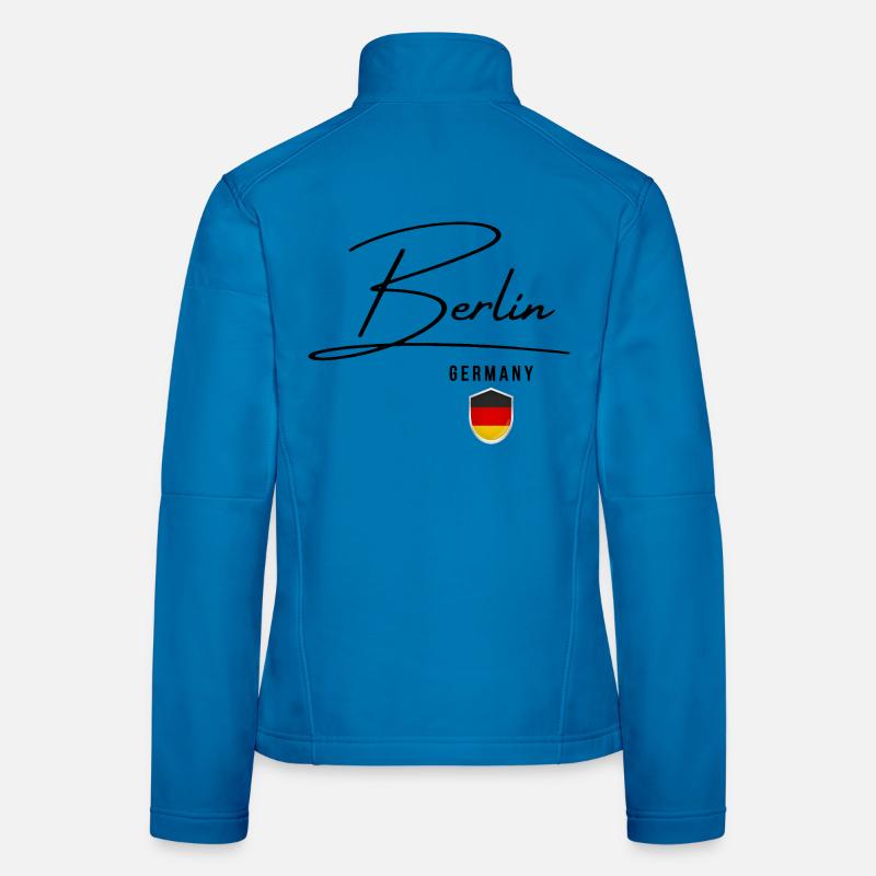 Design élégant Berlin, j’adore Berlin Veste en tissu softshell Femme