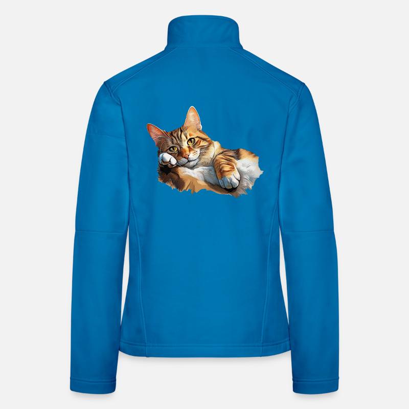 Chat Veste en tissu softshell Femme