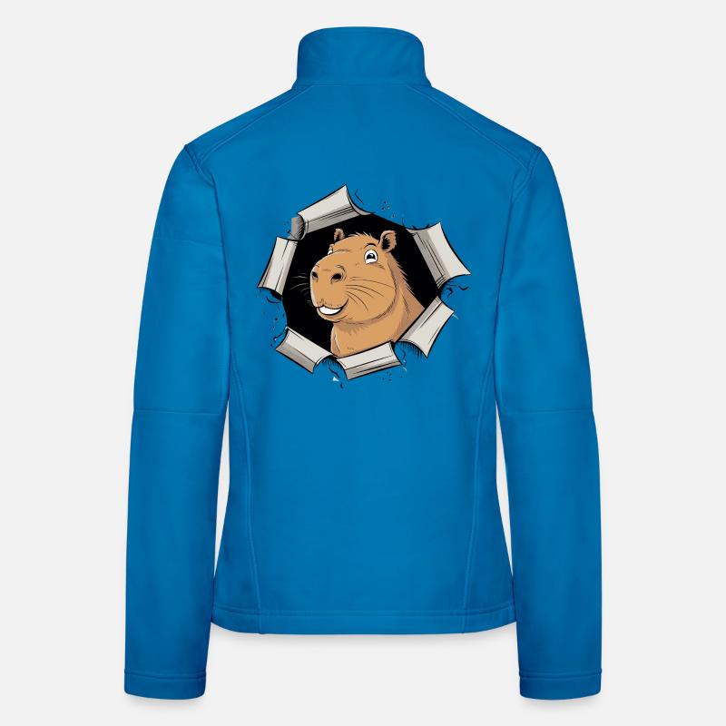 Bande dessinée Capybara – Percée pacifique Veste en tissu softshell Femme