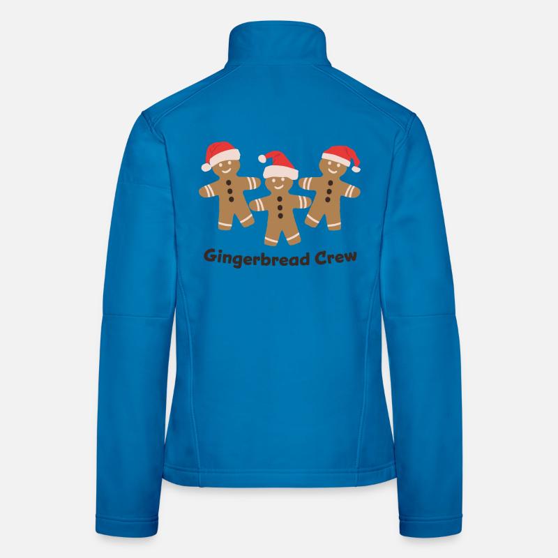 Gingerbread Crew - Cuisson de biscuits de Noël - Veste en tissu softshell Femme - bleu clair