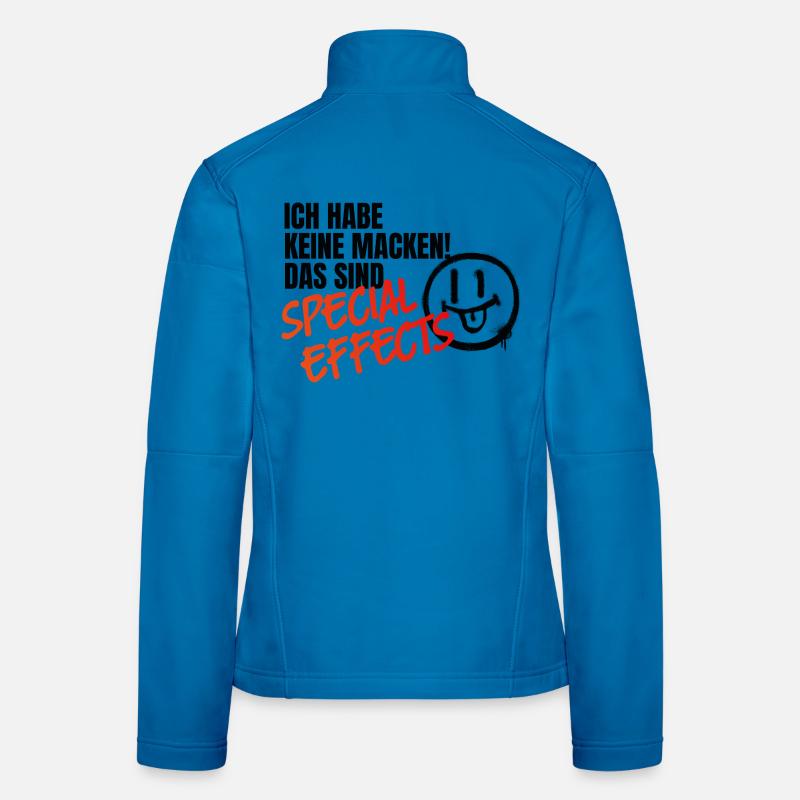 No quirks, but special effects - Women's Softshell Jacket - light blue