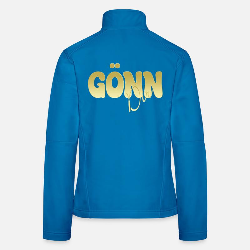 GÖNN DIR Goldglanz Typografie Frauen Softshelljacke