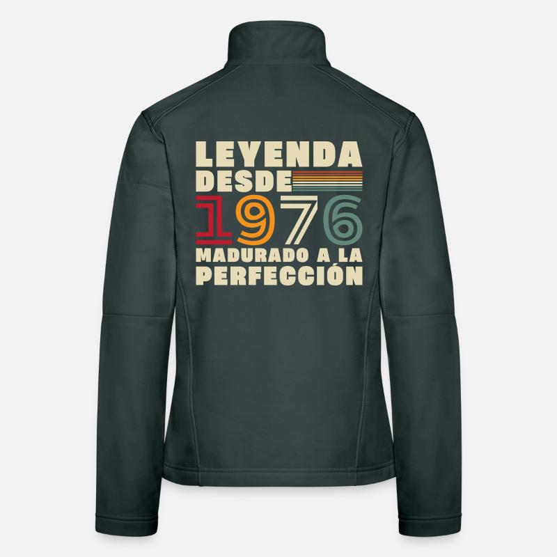 1976 Vintage Retro Geburtstagsgeschenk Frauen Softshelljacke
